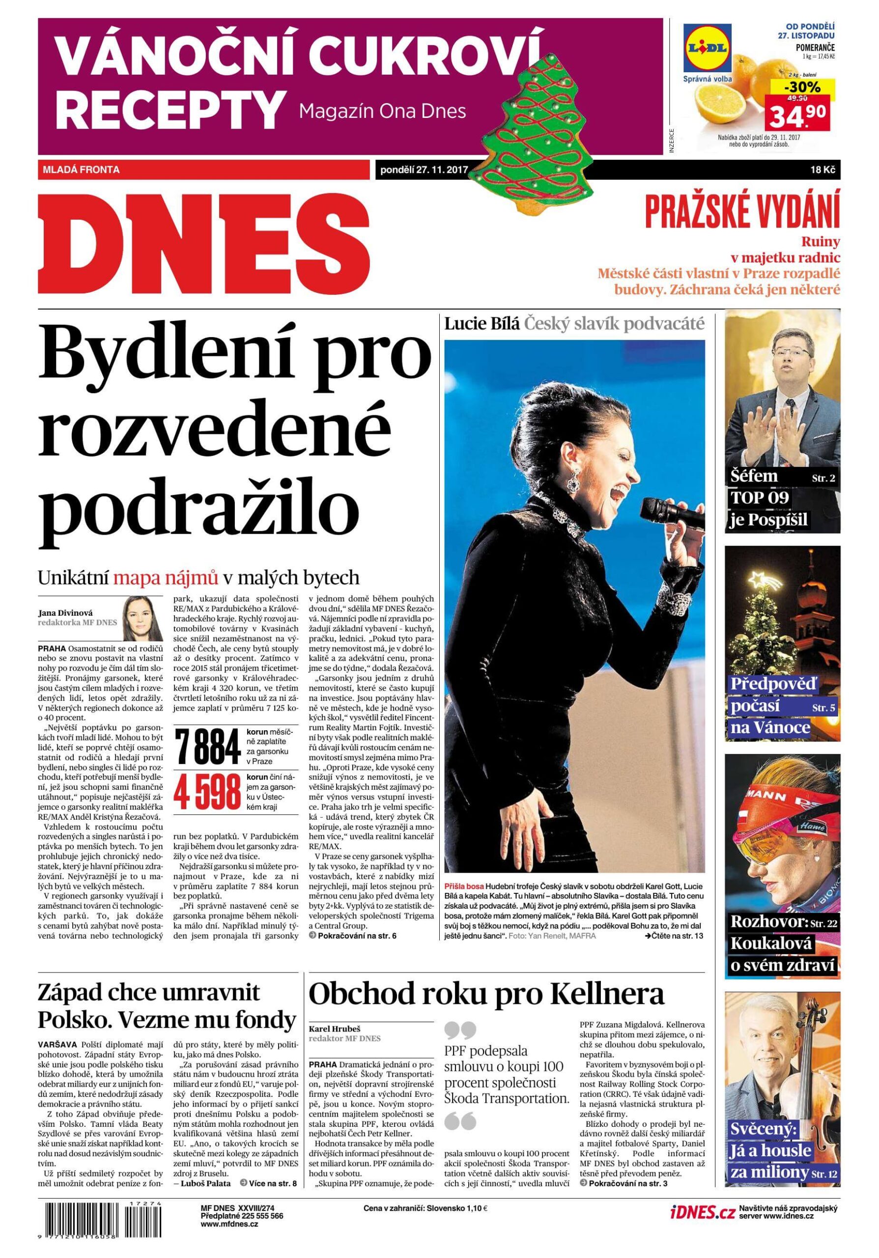 Po čase máme opět co říct…bydlení (nejen) pro rozvedené skutečně podražilo…
